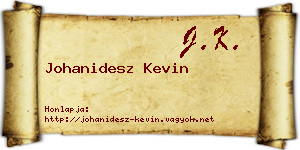 Johanidesz Kevin névjegykártya