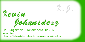 kevin johanidesz business card